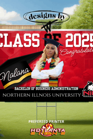 Graduation Yard Sign Canva Template