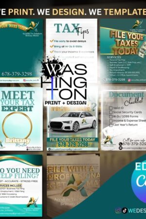 Tax Pro Template Bundle — Editable in Canva